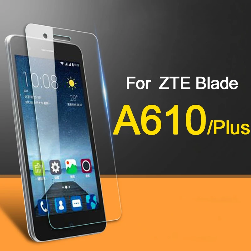 

glass on for zte blade a610 for zte a 610 glass tempered Screen Protector Protective glas 2.5D 9 H film 610a a610 plus a610plus