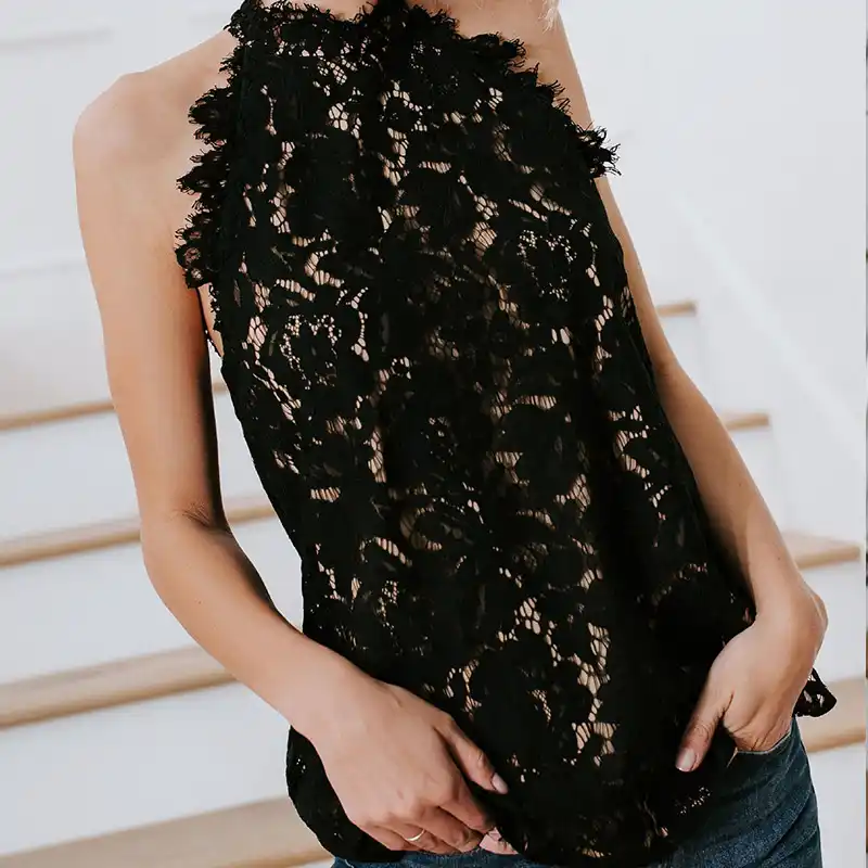 blusas negras elegantes