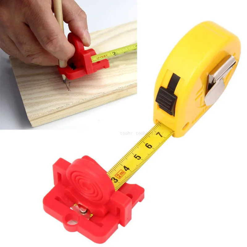 

Woodworking Scribe Mark Line Gauge Ruler Measuring Tool Gypsum board Cutting Guide Auxiliary accessories Plastic Marking Tool