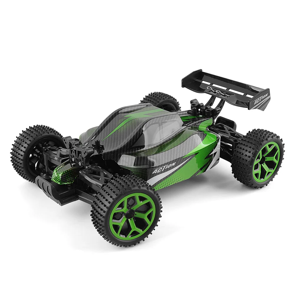 1/18 Радиоуправляемая машина 4WD 2,4G 4CH высокая скорость 20 км/ч машинки Scal RC игрушка рок сканеры с двойным приводом багги игрушки для мальчиков подарки на Рождество - Цвет: Зеленый