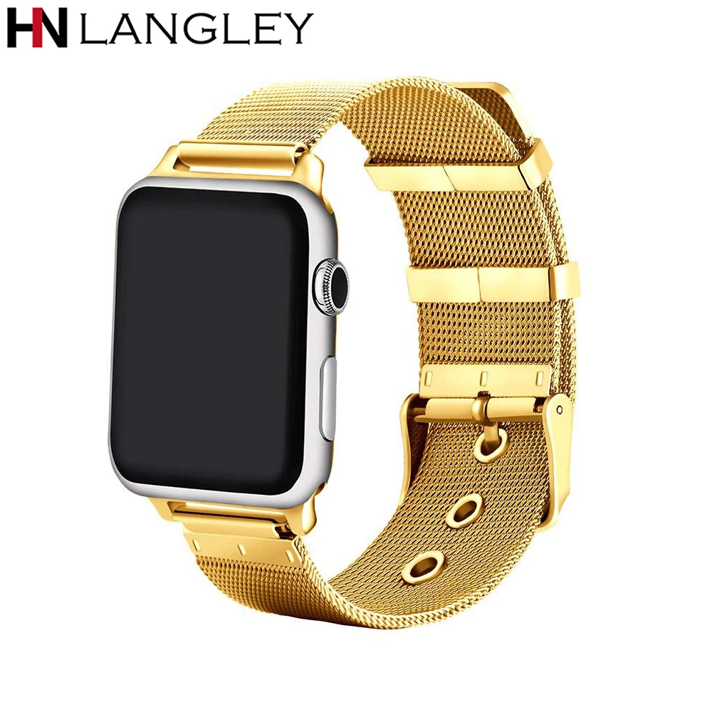 

Milanese Bands For Apple Watch Band 38mm 42mm Stainless Steel Wristband Bands for iwatch Series 4 3 2 1