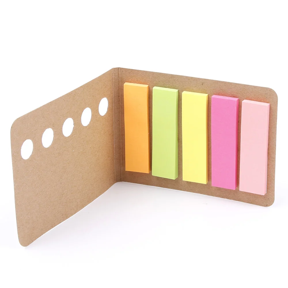Novelty Kraft Paper Cover Candy Color Memo Pad N times Sticky Notes