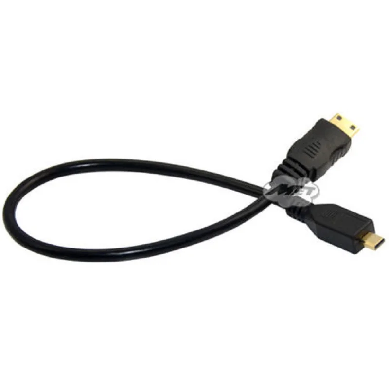 DANSPEED 30 см 1 фут Mini HDMI 1,4 Мужской Разъем для Micro HDMI Мужской видео конвертер кабель Шнур Тип C до D