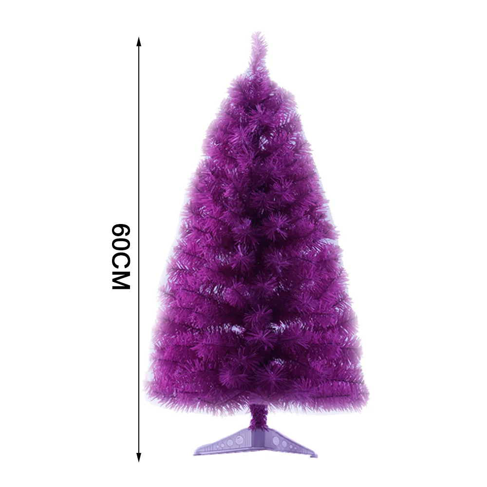 

60CM/90CM Christmas Purple Pink Color Tree Festival 2/3 Feet Artificial Holiday Pine Tree Easy to Assemble with Stand New Hot
