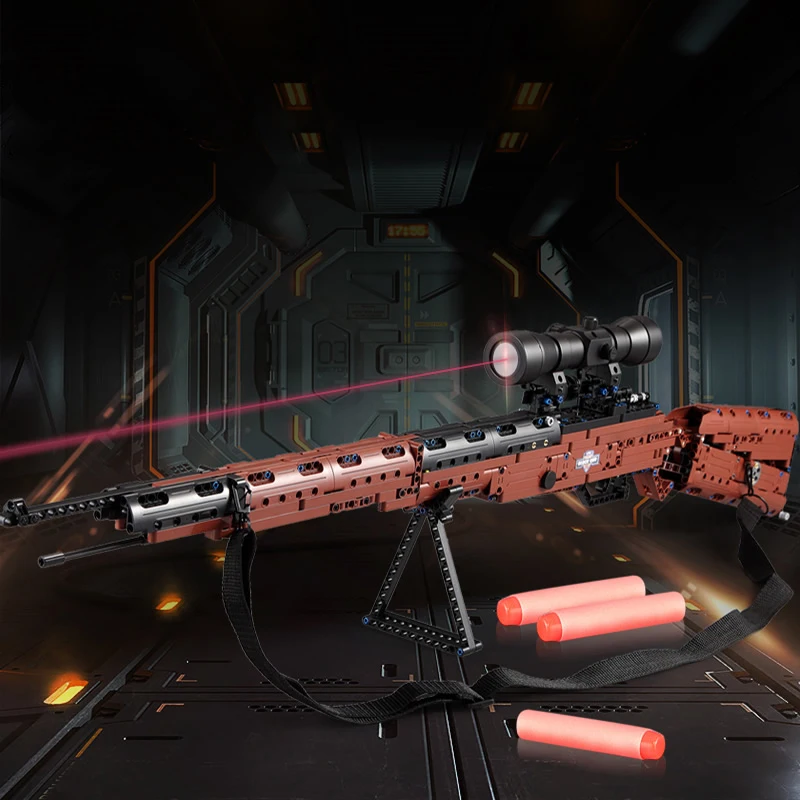 AWP Revolver Pistol GUN SWAT Technic Military Army Model Building Blocks Brick Weapon compatible Toys For Boys WW2