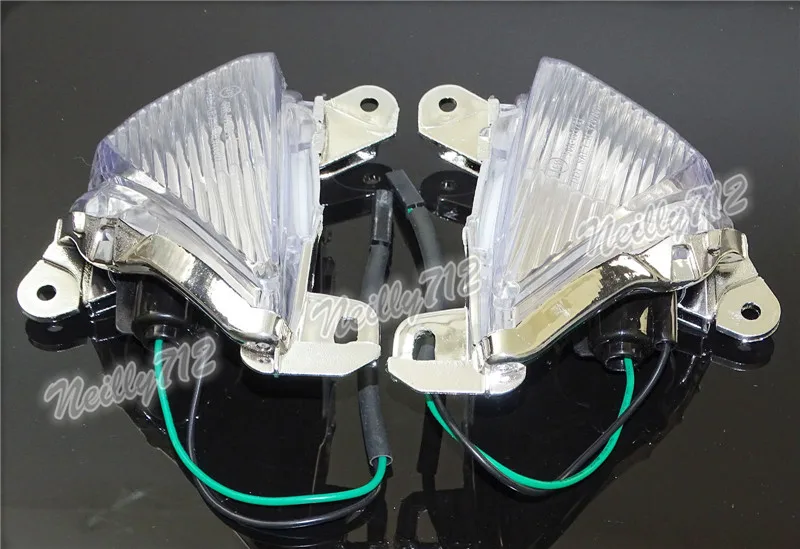 Waase EMARK Передние поворотники мигалка индикаторная линза для Kawasaki Ninja ZX6R ZX636 2005 2006 2007 2008 2009 2010 2011 2012