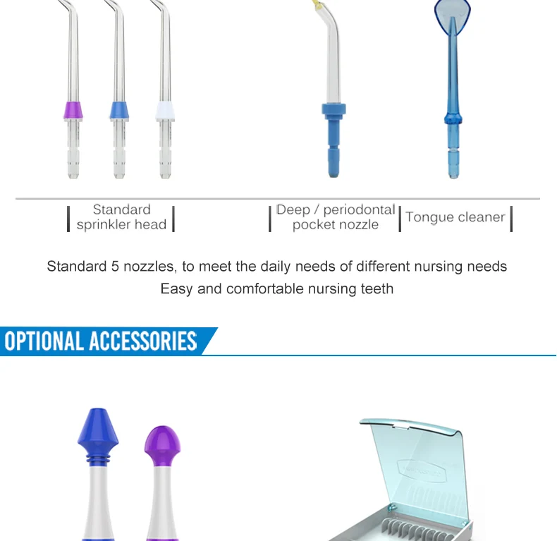 Waterpulse Dental Water Flosser Oral Irrigator Waterpick Dental Floss Water Irrigation Jet Dental Tooth Floss V660H 26