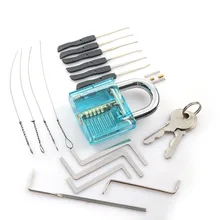 Слесарный инструмент комплект 3 в 1 набор синий прозрачный замок, 5 шт. слесарный ключ инструменты, 10 шт. слесарный съемников сломанных ключей P15