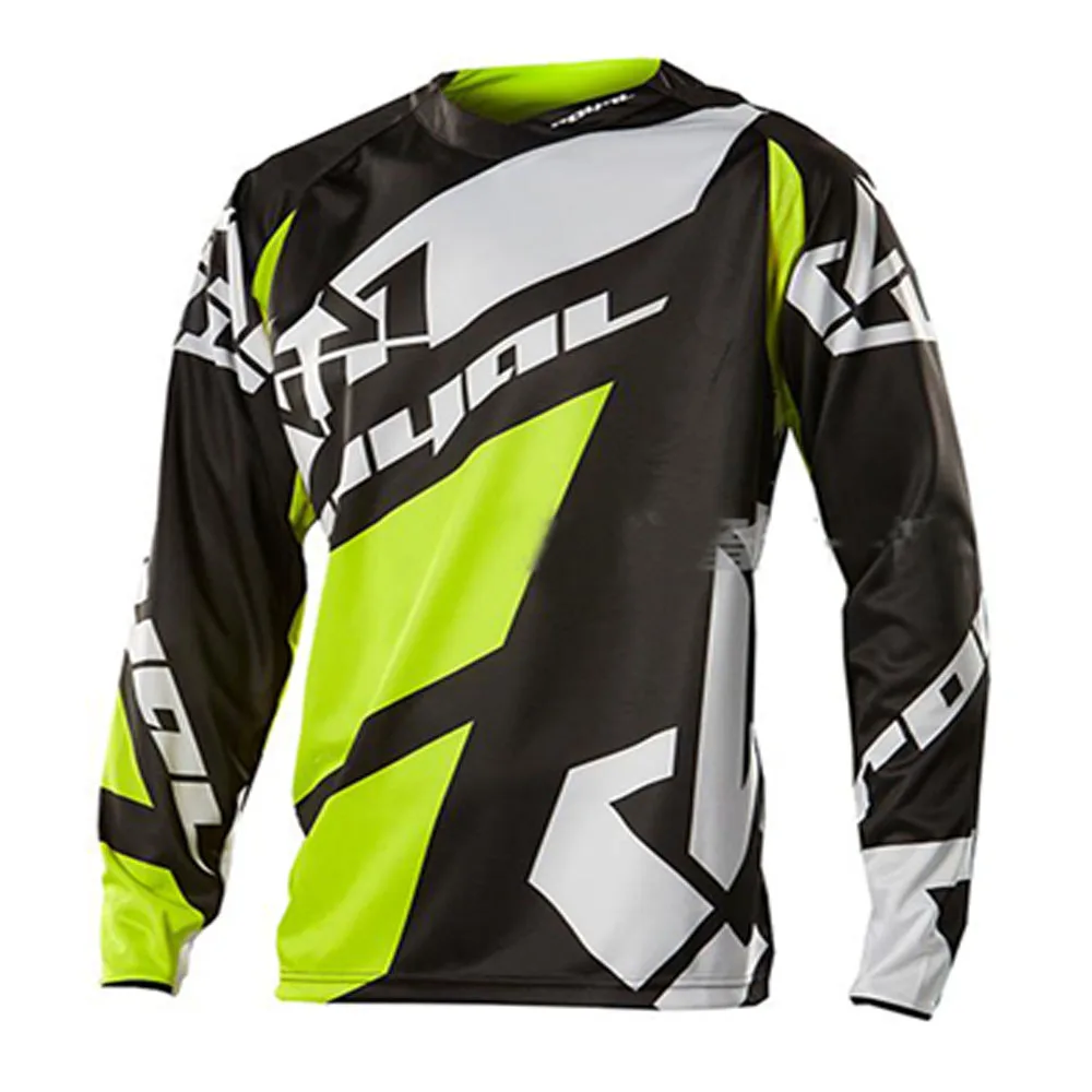 

New 2018 black Moto GP Mountain Bike Motocross Jersey BMX DH MTB T Shirt Clothes yellow MotocrossRopa Ciclismo Invierno Hombre