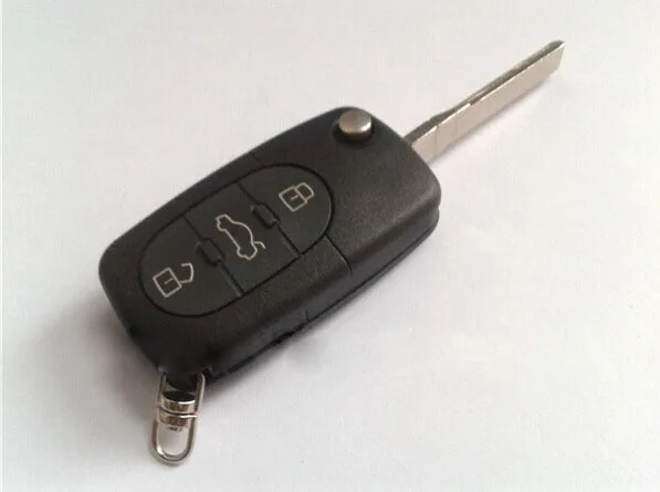 3 Button Flip Remote Key Shell Case (Round) For VW Car Alarm Housing Keyless Entry Fob Cover 2PCS/Lot | Автомобили и мотоциклы