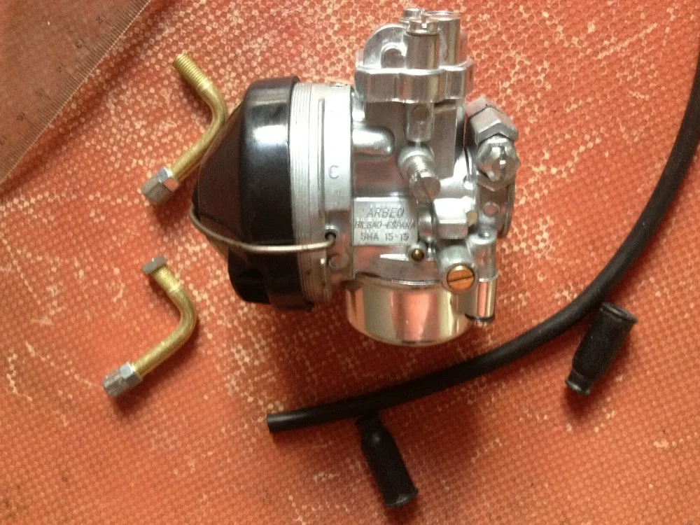 Новый Сменный мопед/Карманный карбюратор carby SHA15mm SHA 15 dellorto coppy (корпус из цинка) tomos