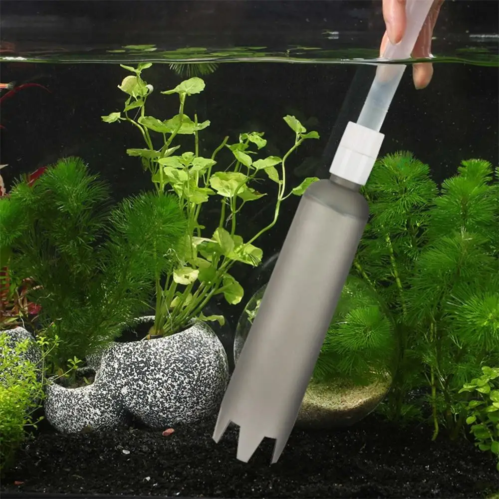 Flexible Aquarium Vacuum Water Changer Fish Tank Gravel Manual Cleaning Tool, Easy To Use