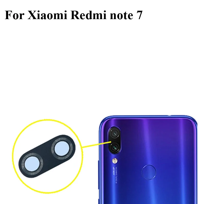 Для Xiaomi Redmi note 7 note7 запасная задняя камера Объектив Стекло Запчасти для Redmi hongmi note 7 тест хорошее