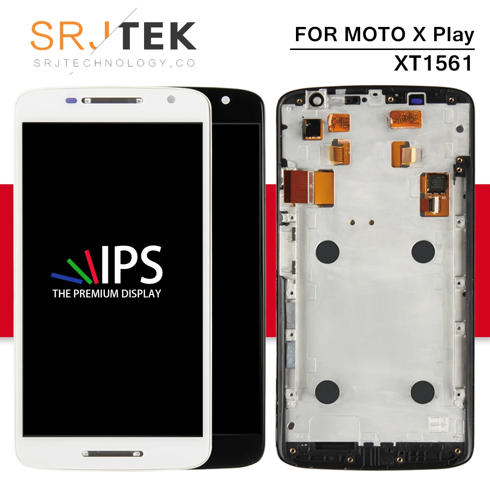 

Srjtek Screen For Motorola X Play Display Assembly Touch Screen Digitizer Frame For Moto X Play XT1561 LCD XT1561 XT1562 XT1563