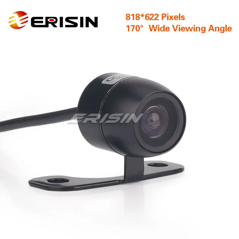 Акция Erisin ES581 18 мм Мини 170 градусов угол обзора CCD HD Автомобильная камера заднего вида