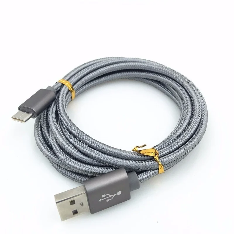 USB Type C Nylon Data Sync Charger Cable for Xiaomi Mi5 Mi5S Mi6 Mi8 MIX MIX2 Type C USB 3.1 Fast charging data cable