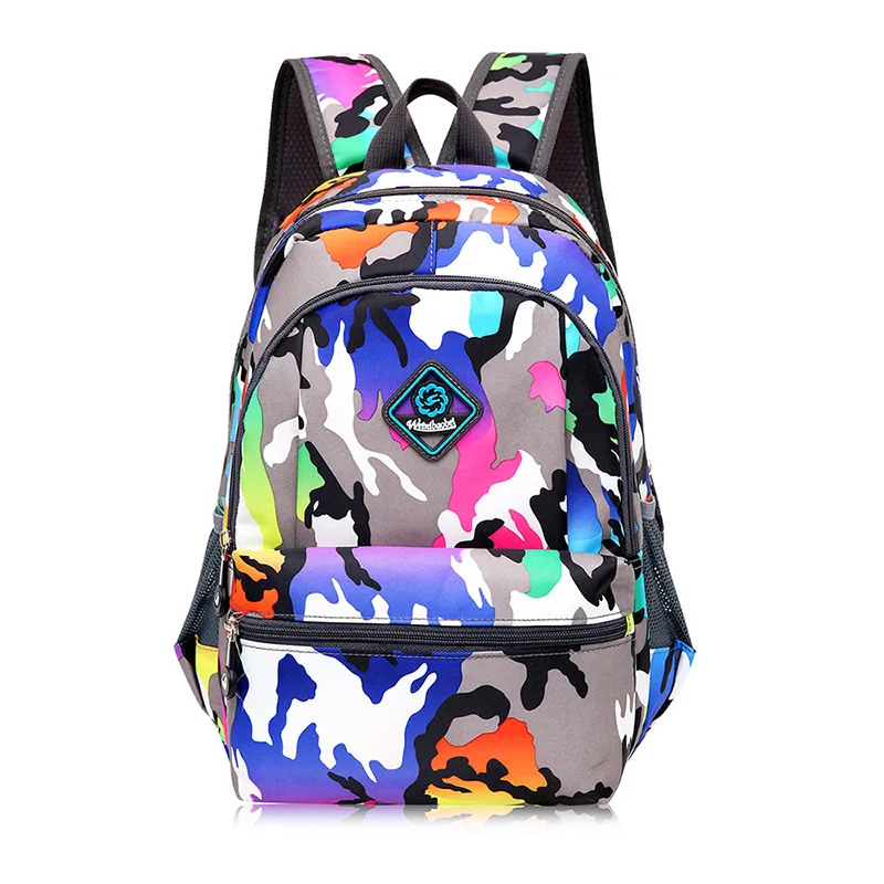

Mochila Young people camouflage canvas packback waterproof travel bag  fashion school bag