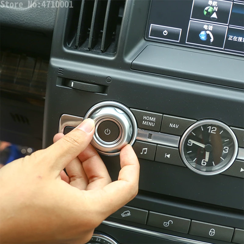 Ручка регулировки громкости и кондиционера ABS Chrome 5 шт. для Land Rover Discovery 4 LR4 Range Sport