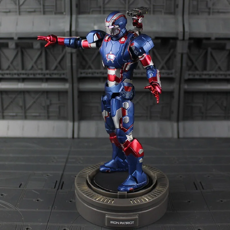 

Marvel Avengers Iron Man 3 Diecast Play Imaginative Super Alloy Iron Patriot Figure Model Toy