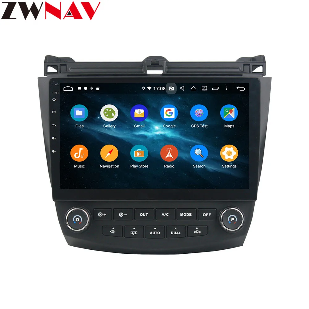 Perfect 10.1" Android 9 4+64G DSP Car DVD Player GPS navigation For HONDA ACCORD 7 2003-2007 head unit multimedia player tape recorder 3