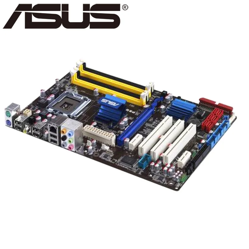 Материнская плата Asus P5Q SE для настольного компьютера P45 Socket LGA 775 для Core 2 Duo Quad DDR2 16G UEFI ATX BIOS оригинальная материнская плата Б/у в продаже