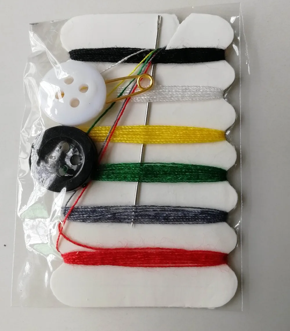 

New 200 Set Mini Portable Sewing Kit Needle Thread Button Pin Set Travel Household Tools Kit Hand Sewing Bag for Travel Hotel