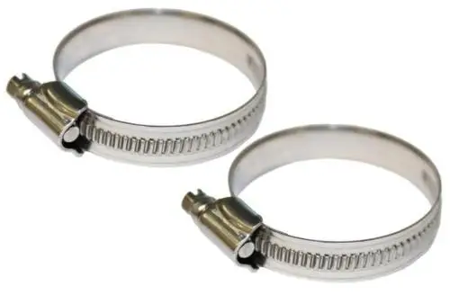 Quality Stainless Steel Anti-Rust Hose Clips Fuel Flex Pipe Clamps Worm Drive