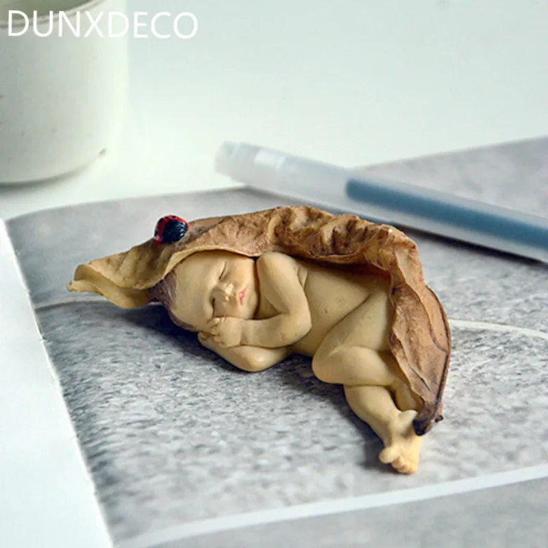 DUNXDECO Decoration Accessories Miniature Craft Miniature Fairy