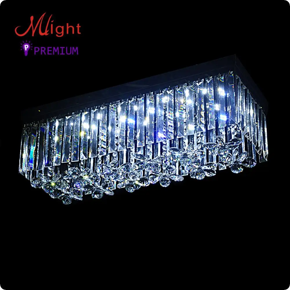 

LED K9 Crystal Ceiling Light Stylish Square Modern Decorative Luxury Crystal Lighting Light