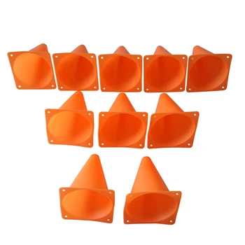 

7" Marker Cones Course/Football & Soccer Track Cones ( 10pcs /set) Orange #8
