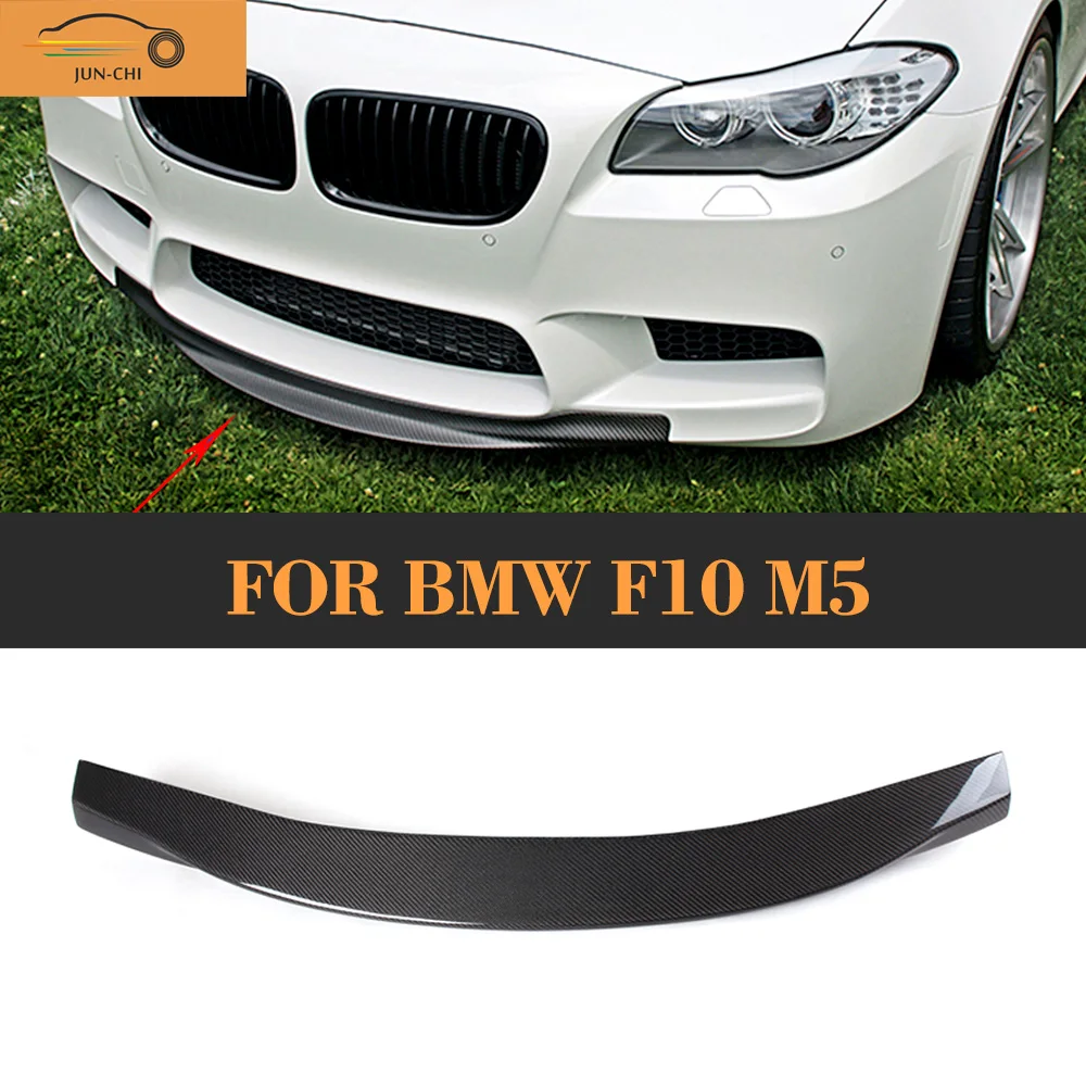 Из углеродного волокна передний бампер диффузор спойлер для BMW F10 M5 седан 4 двери