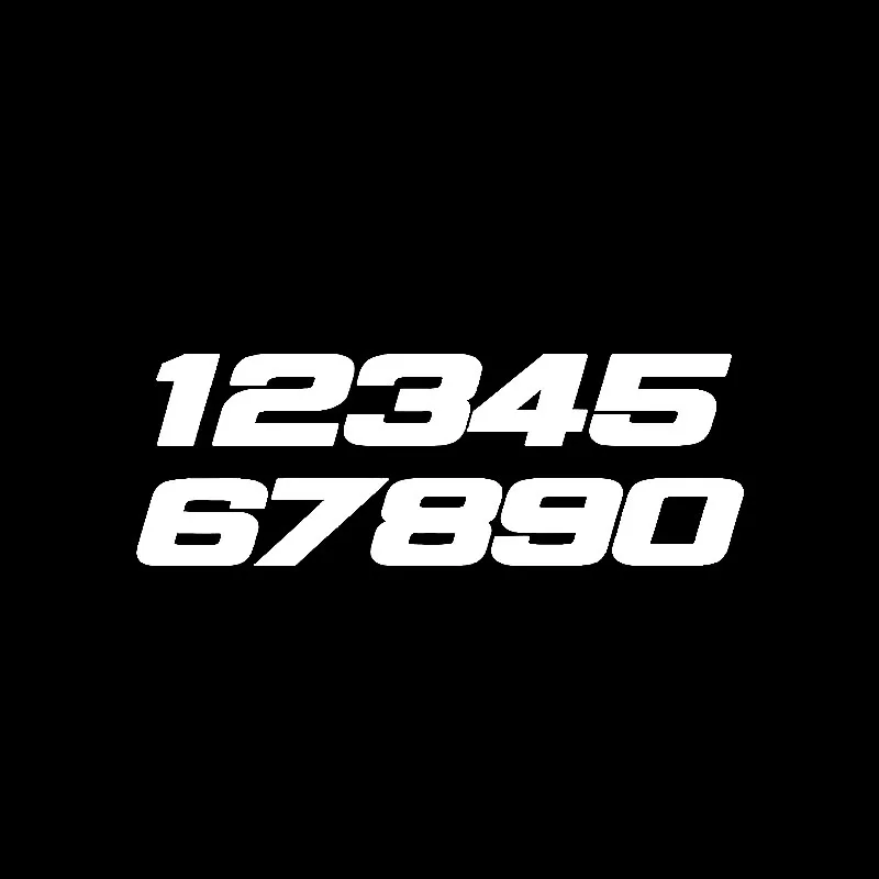 15 5*5 4 см номер телефона 1234567890 виниловая наклейка Графический черный/белый
