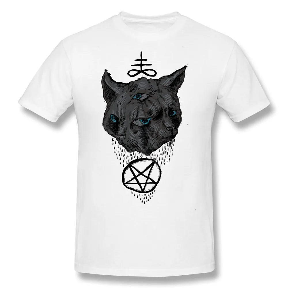 Custom Cotton Men T Shirt Janus Satan 