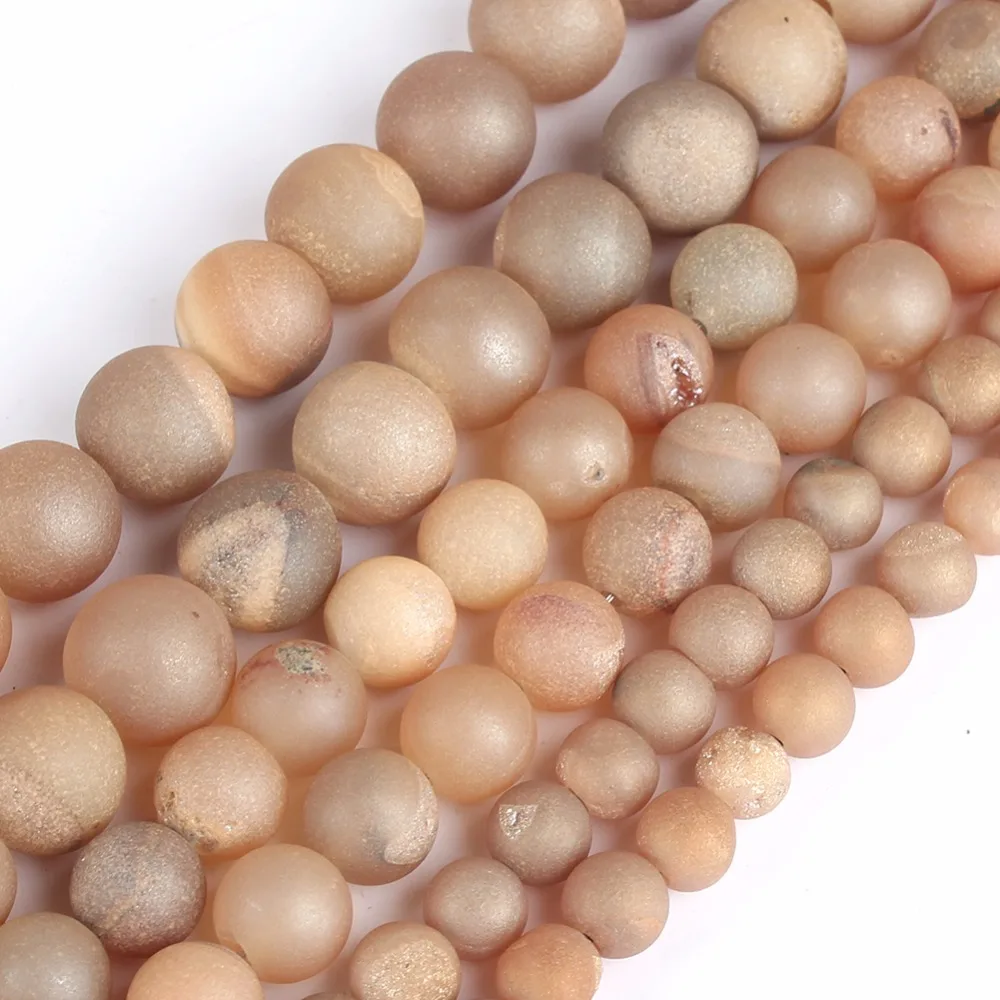 Круглые бусины Обнаженная улыбка треснутые каменные бусины для DIY ожерелье ювелирные изделия для создания браслетов 1" 6.8.10 мм