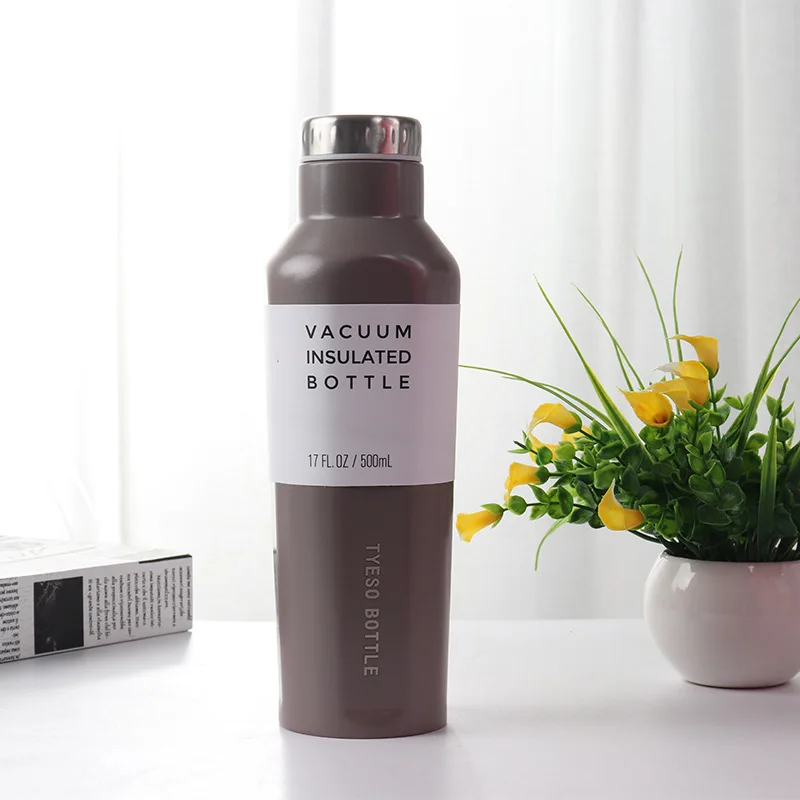Tanie 500ML Fashion Brand design kreatywna izolacja próżniowa ze stali nierdzewnej butelka na wodę termos butelka piwa shaker do koktajli