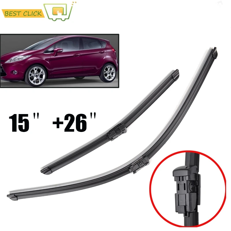 Misima 26"15" Windshield Windscreen Wiper Blades For Ford Fiesta 2008 2016 Front Window Wiper