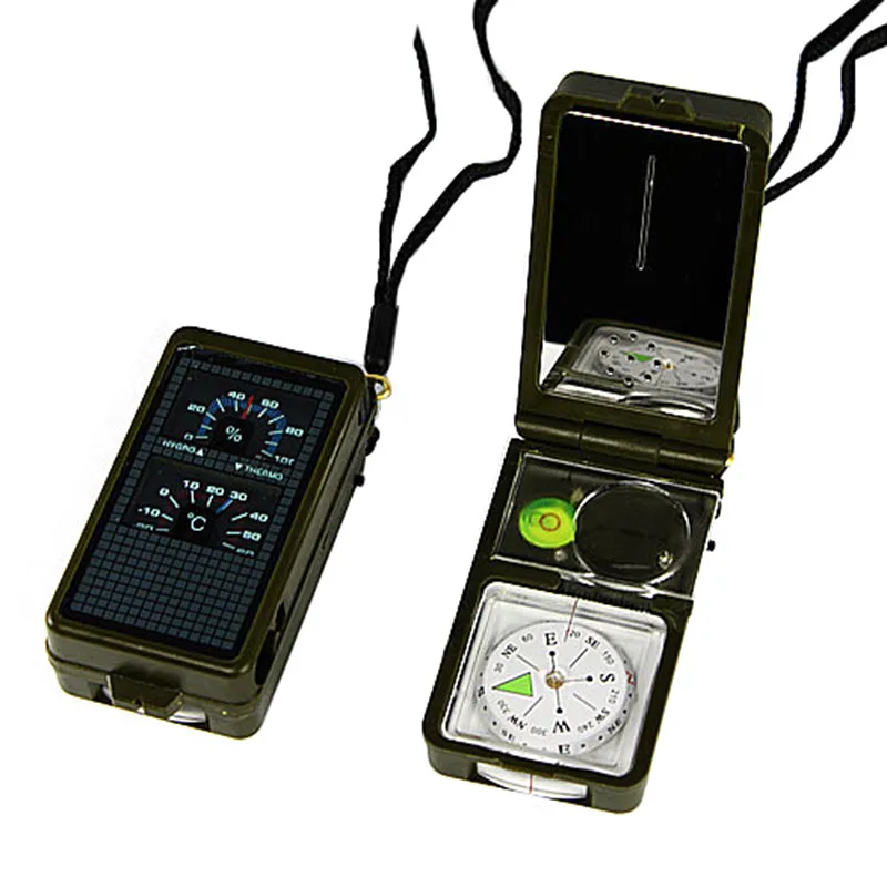 

1PCS Outdoor Multifunction 10 In 1 Military Camping Survival Compass Kit W/ Led Ligh Survival Tool Survival Tool Camping Gear