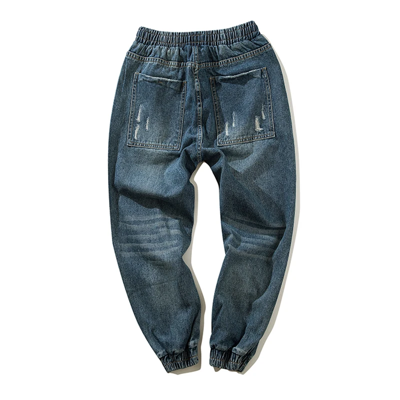 Aelfric Eden мешковатые джинсы Для мужчин граффити Slim Fit Проблемные шаровары джинсовое