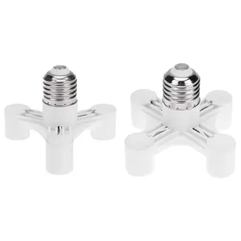 

E27 to E14 Bulb Light Socket Adapter Splitter Screw Induction Lamp Holder