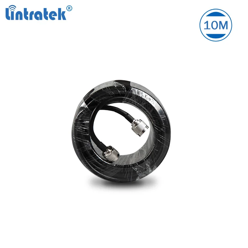 

Lintratek 10 meters 5D coaxial cable high quality with N-male connectors for cellphone signal repeater and antenna #7.4