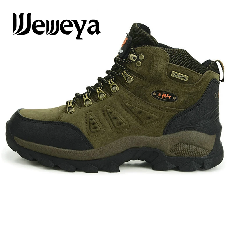 

High Cut Unisex Hiking Shoes Waterproof Trekking Boots for Men Women Breathable Wearable Outdoor Mountain Climbing Camping Shoes