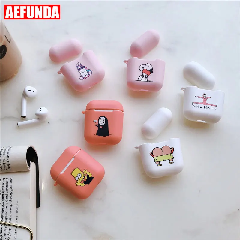 

Cute Luxury Cartoon Silicone Case For Airpods Wireless Earphone Cover For Apple Air Pods 2 Charge Box Shockproof Bag Brand Logo