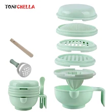Дополнение для дететей, набор для кормления, набор для измельчения пищевых блюд, гигиенический Нибблер, пищевая безопасная чаша, пищевые комбинаты для малышей, пюре, инструменты BB5072
