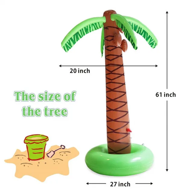 2019 Summer Water Spray Baby Bath Toy Inflatable Sprinkle Coconut Tree Children Garden Lawn Play Water Park Outdoor Beach Ball 2