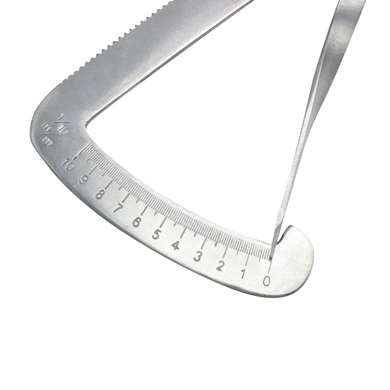 Стоматологический толщиномер ортодонтический Измеритель для металлического воска Стоматологическая лаборатория из нержавеющей стали стоматологический металлический воск толщина Измерительная Линейка Инструмент
