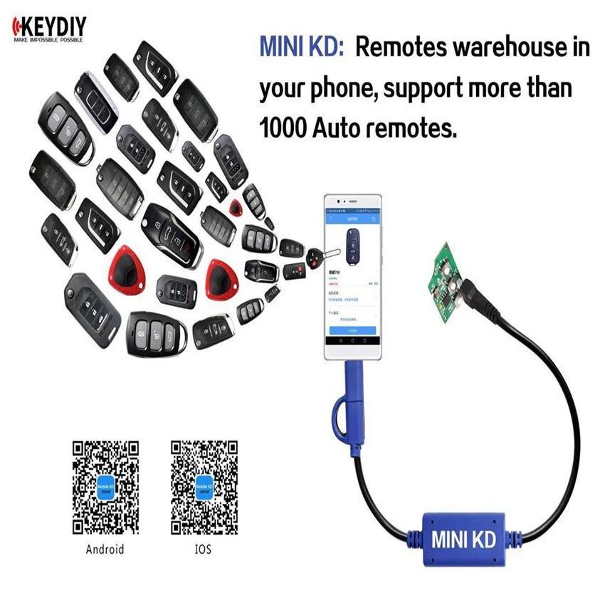 KEYDIY новейший KD900 пульт дистанционного управления автоматический ключ программист лучший инструмент для дистанционного управления Частотный тестер+ мини KD B01-3