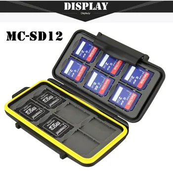 

Free Shipping Memory sd Card Case Waterproof Supper Tough SD Card Holder Box MC-SD12 for 12pcs SD Card Case