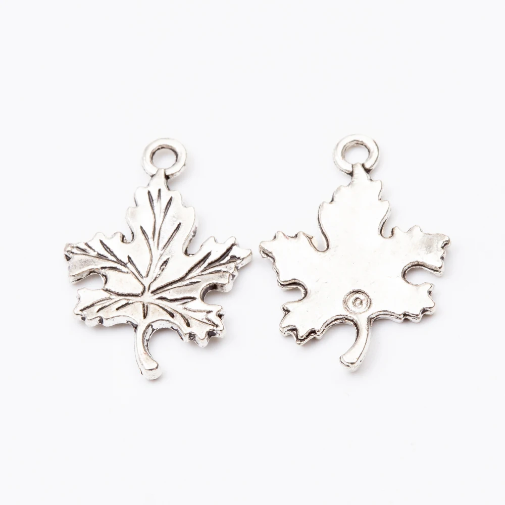 

30pcs Maple leaf Vintage zinc alloy metal pendant charms for diy jewelry making 5572