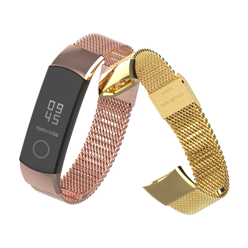  Mijobs Milanese Metal Strap for Huawei Honor Band 4 Strap Smart Accessories Stainless Steel Wristba - 32993999248
