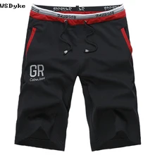 Летние Новые повседневные шорты Homme Свободные Трикотажные бермуды Masculina вентилируемый эластичный пояс Pantalones Cortos Hombre Deporte